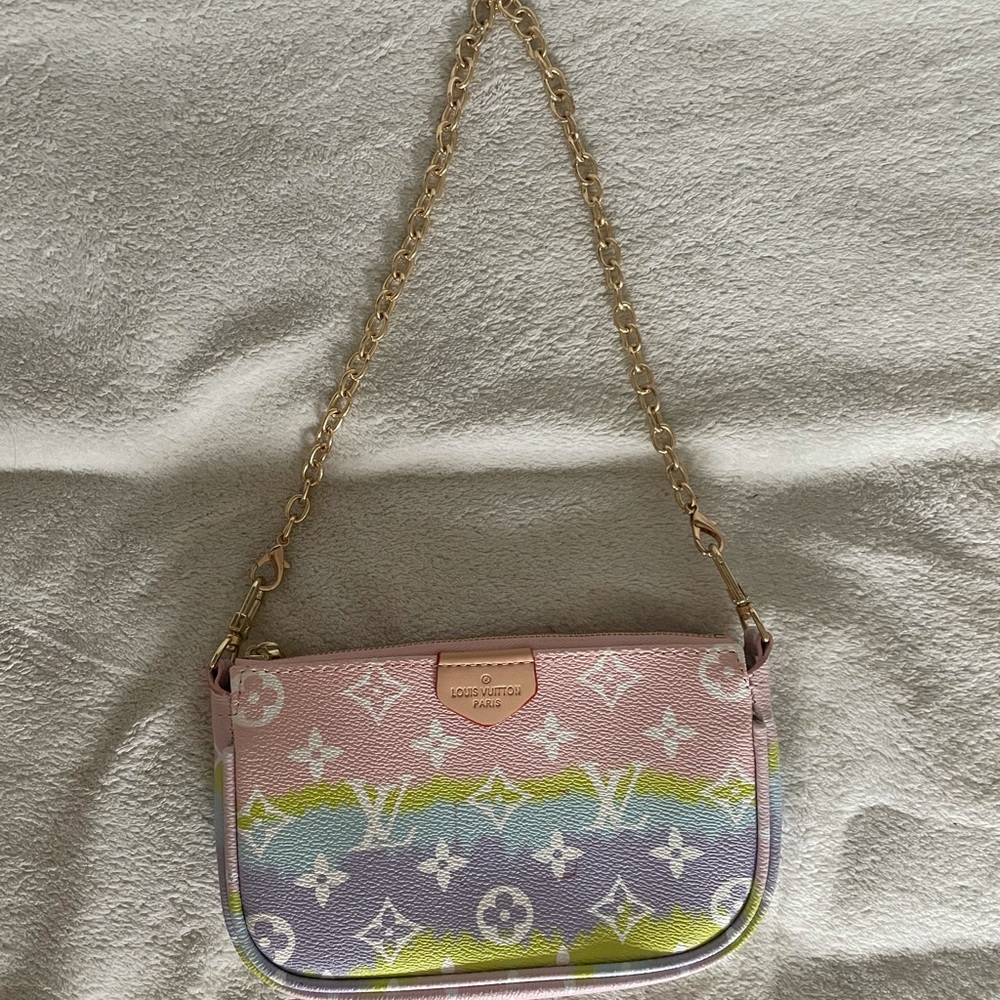 COPY - Mini LV print pochette pastel colors